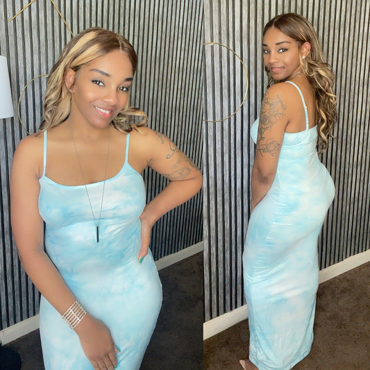 Clear Skies Maxi Dress - BeauTise’ Boutique