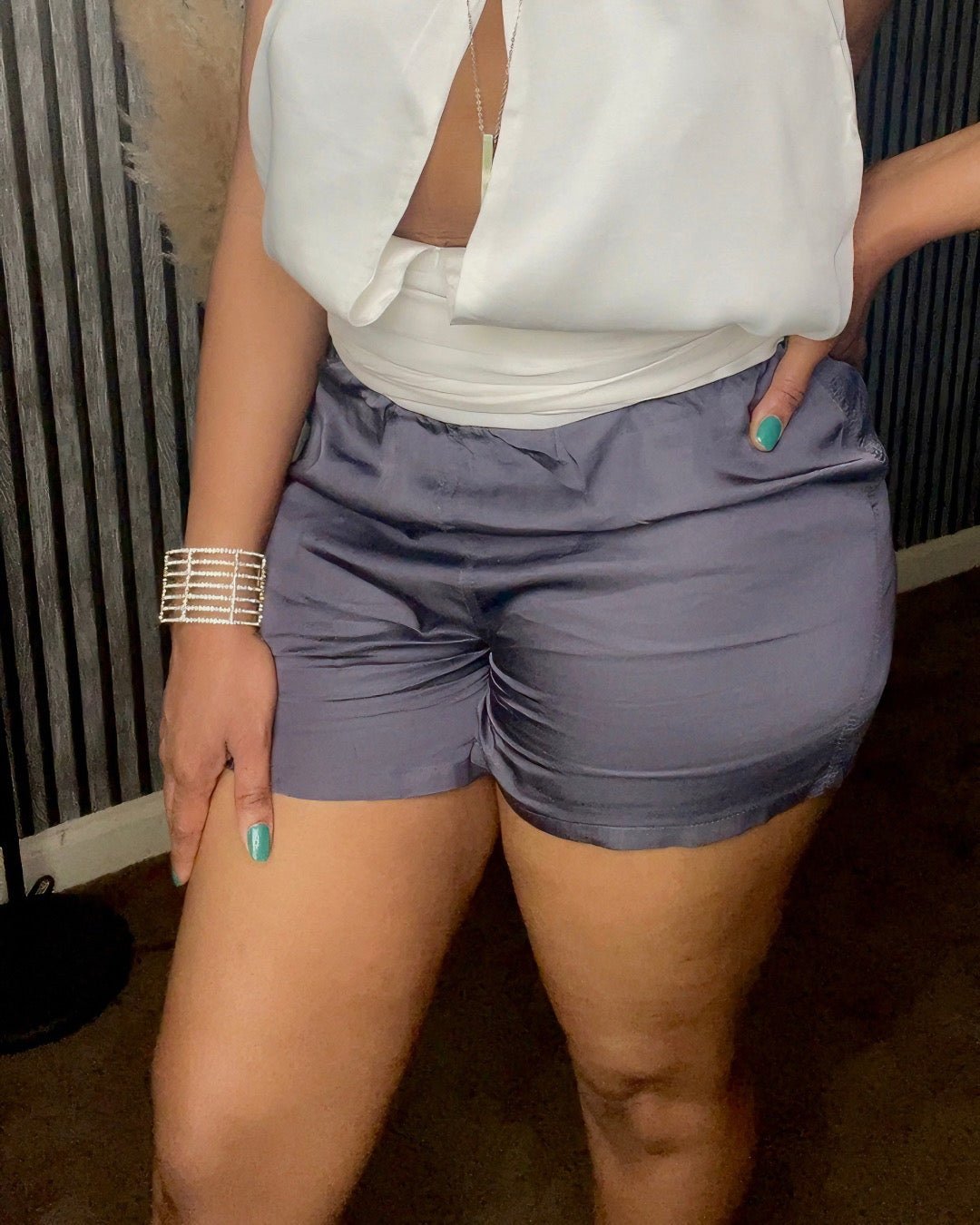 Rocky Satin Shorts - BeauTise’ Boutique