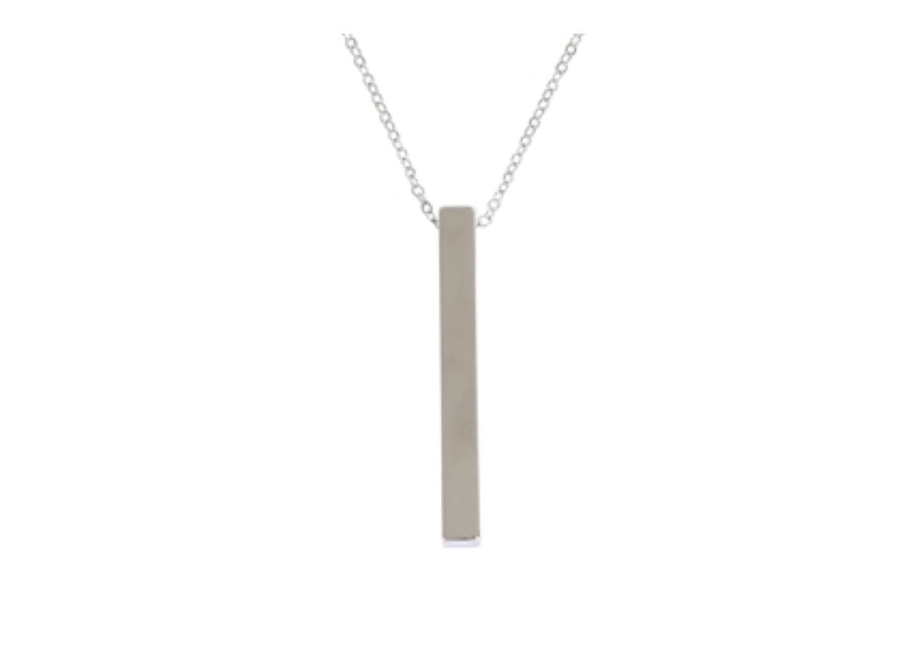 Solid Bar Pendant Necklace - BeauTiseā Boutique