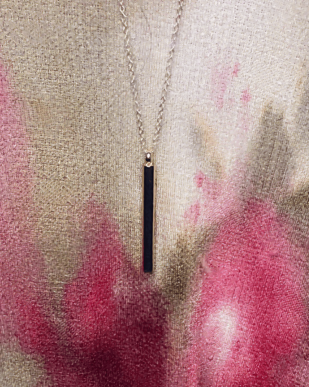 Vertical Bar Pendant Necklace - BeauTise’ Boutique