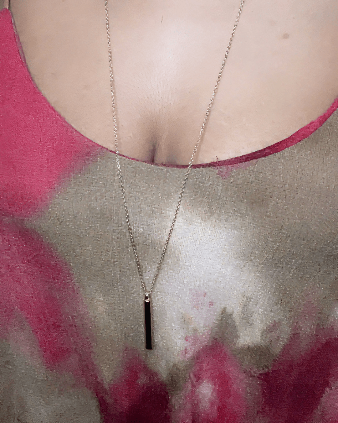 Vertical Bar Pendant Necklace - BeauTise’ Boutique