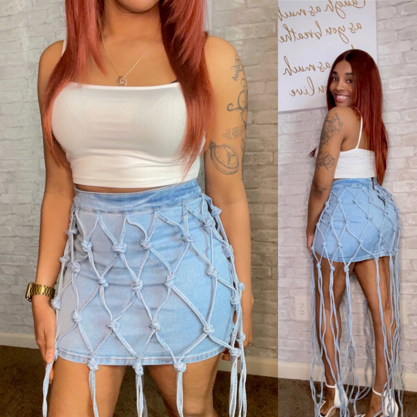 Knot Your Problem Skirt - BeauTise’ Boutique