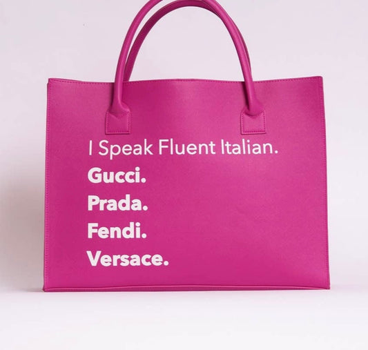 Luxe Vibe Italian Tote - BeauTise’ Boutique