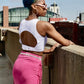 Belted Back Top - BeauTise’ Boutique