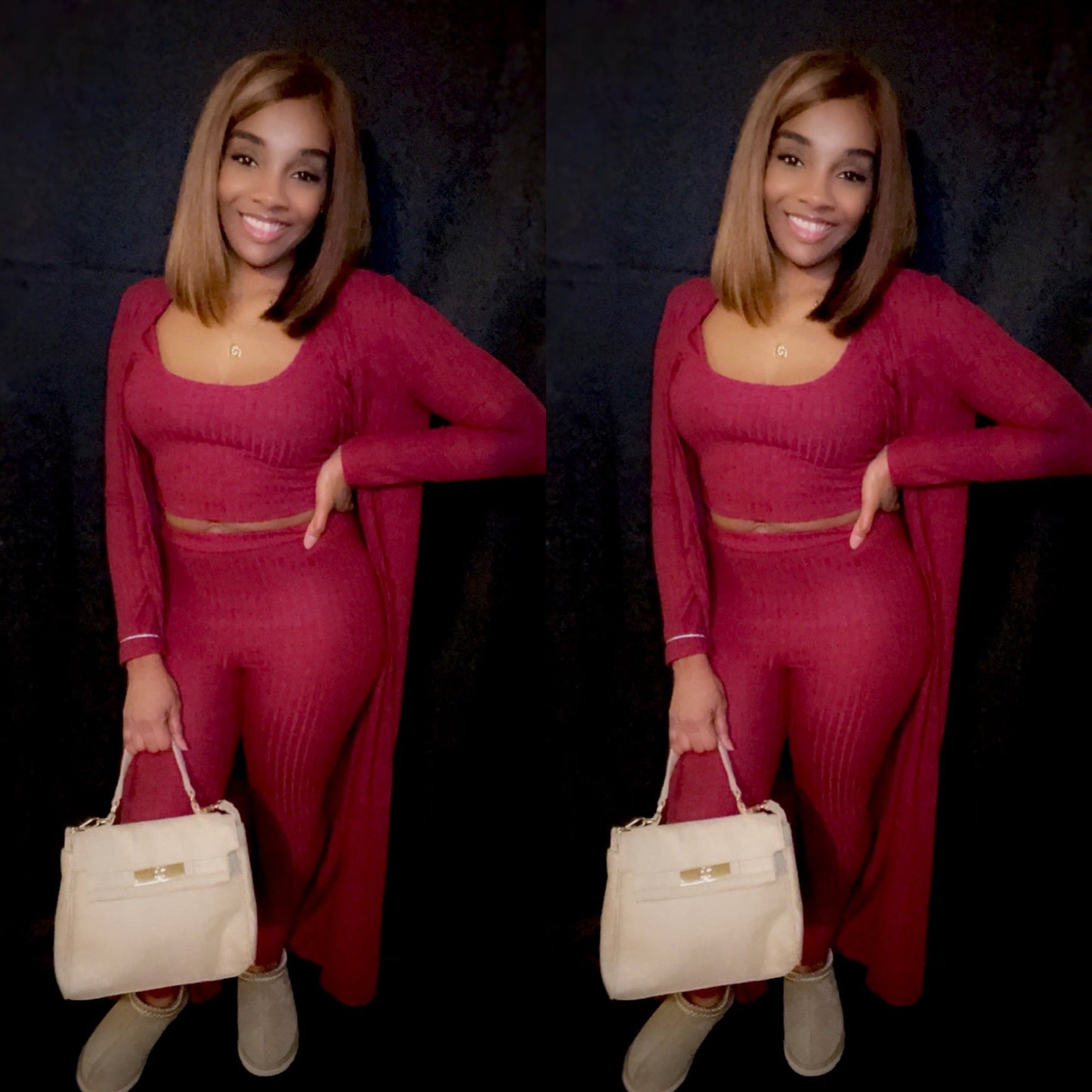 Cozy Vibe 3pc Set - BeauTise’ Boutique