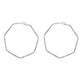 Heptagonal Hoop Earrings - BeauTise’ Boutique