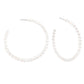 Pearl Hoop Earrings - BeauTise’ Boutique