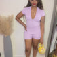 Lavender Cargo Romper