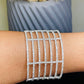 Silver Rhinestone Cuff Bracelet - BeauTise’ Boutique