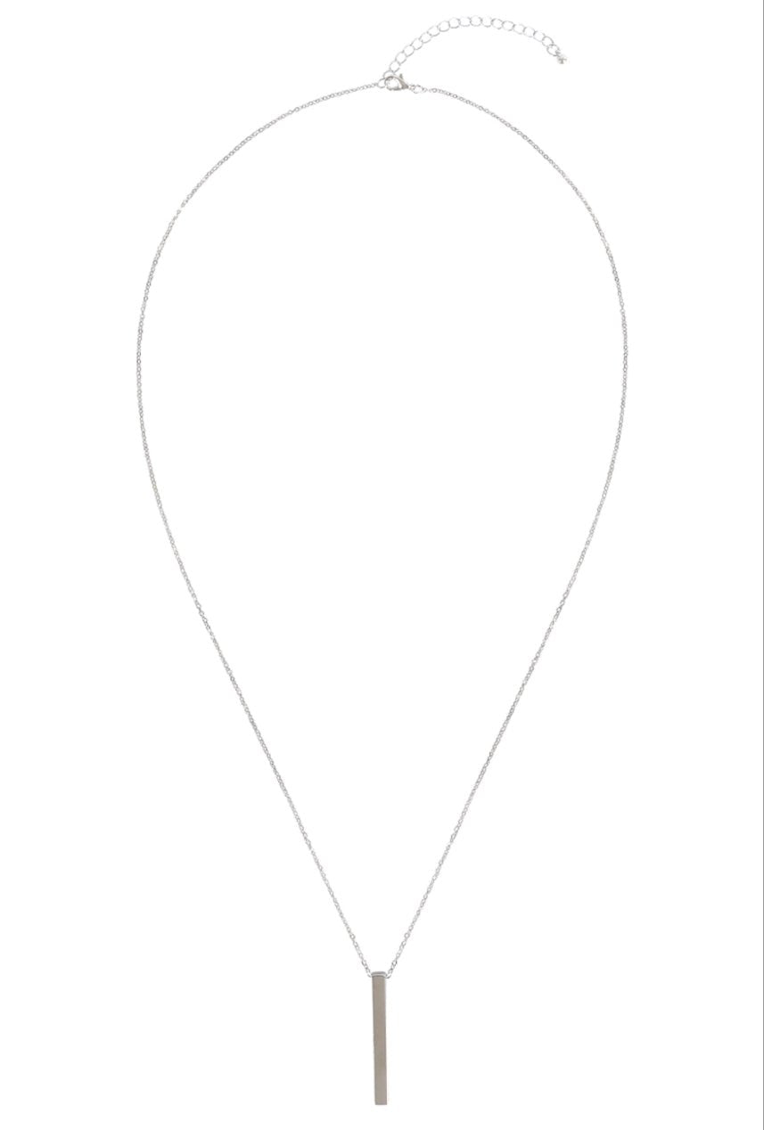 Solid Bar Pendant Necklace - BeauTise’ Boutique