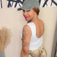 White Crop Tank Top - BeauTise’ Boutique