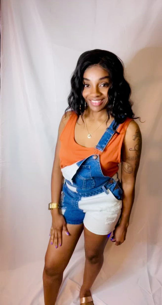 Hot Springs Short Overalls
