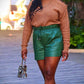 Jade Leather Shorts - BeauTise’ Boutique