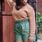 Jade Leather Shorts - BeauTise’ Boutique
