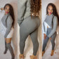Ribbed Knit Sweater Leggings - BeauTise’ Boutique